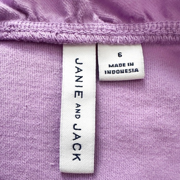 Janie & Jack | The Ruffle Button Top (6)💜 - Picture 4 of 5